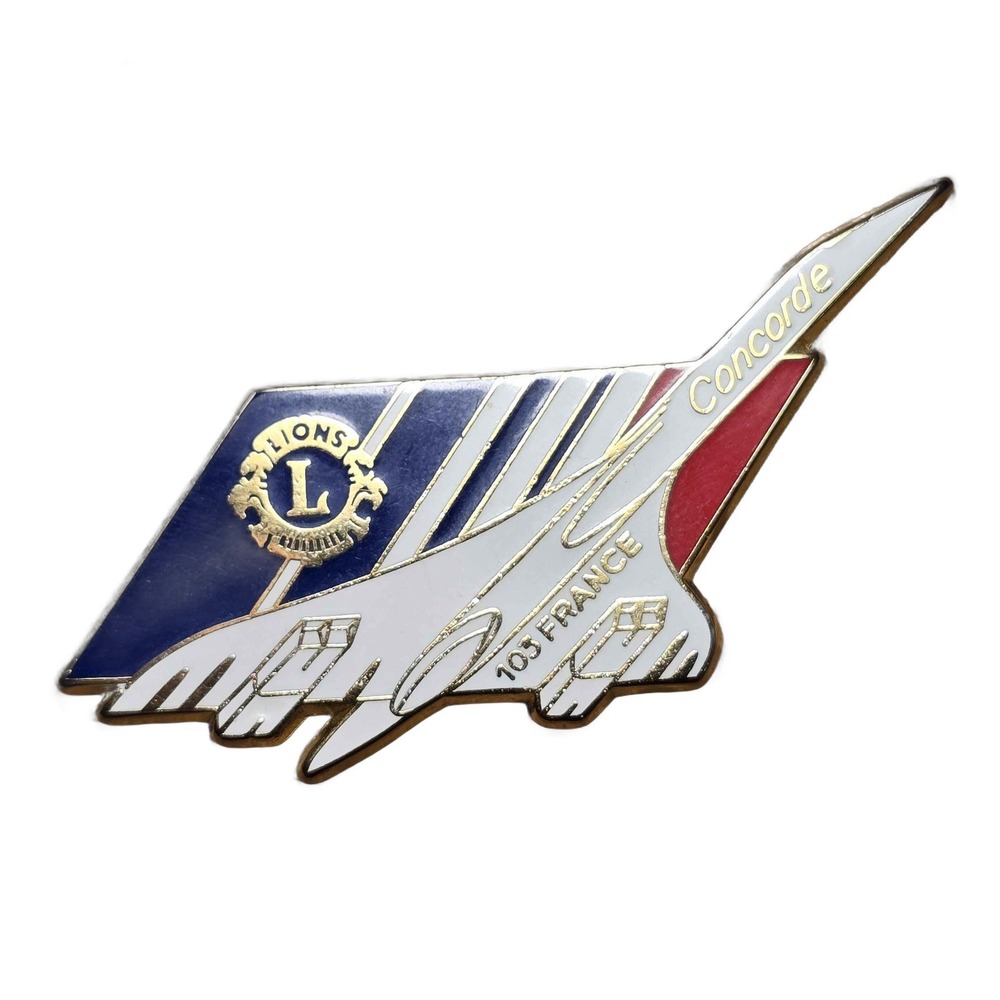 Lions Club District 103 Air France Concorde Plane Lapel Vest Hat Pin JBX1‎